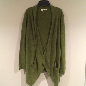 Eileen Fisher green cardigan M
